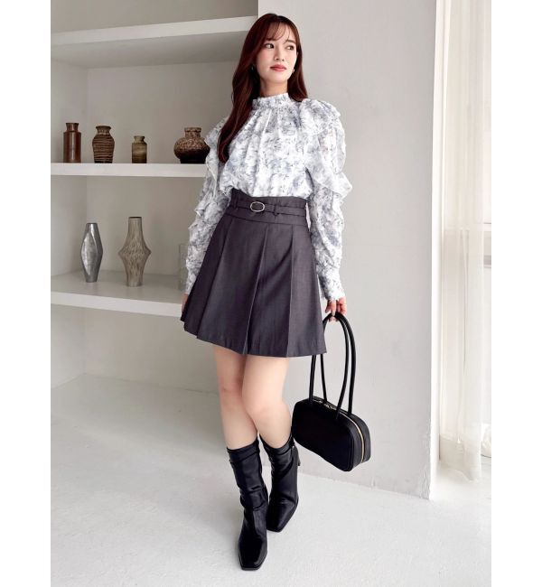 dazzlin「Vカットミニプリーツスカート」|スカート|