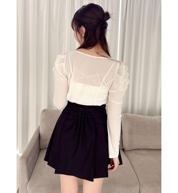 dazzlin「Vカットミニプリーツスカート」|スカート|