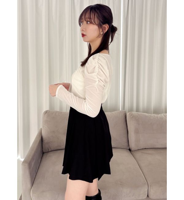 dazzlin「Vカットミニプリーツスカート」|スカート|