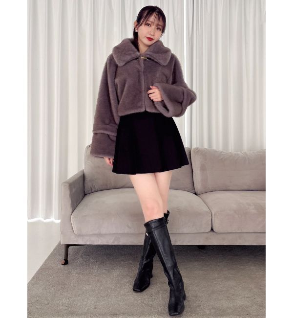 dazzlin「Vカットミニプリーツスカート」|スカート|