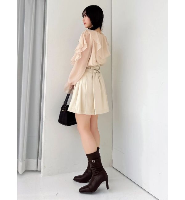 dazzlin「Vカットミニプリーツスカート」|スカート|