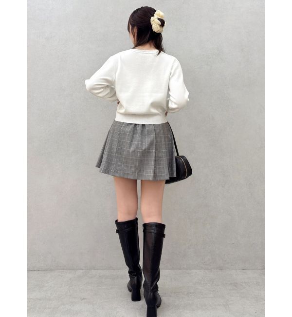 dazzlin「Vカットミニプリーツスカート」|スカート|