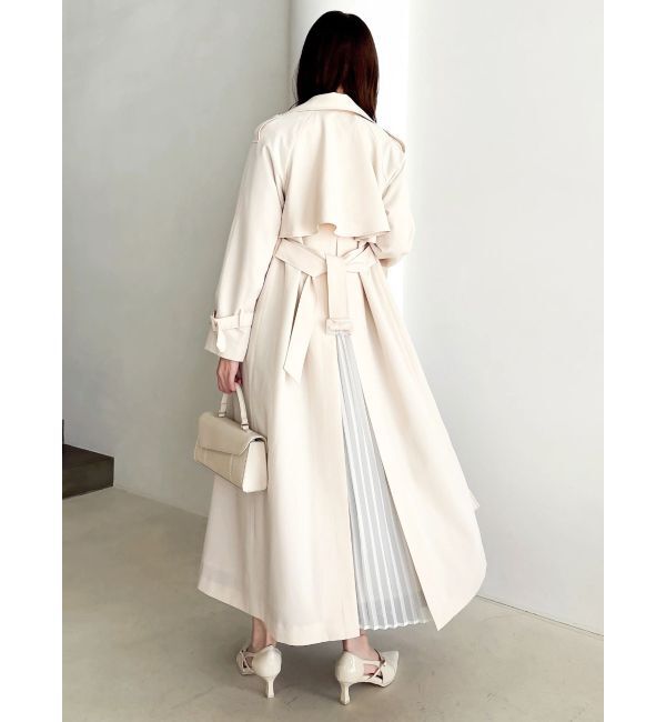 dazzlin「バックプリーツトレンチコート」|トレンチコート|