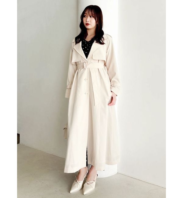 dazzlin「バックプリーツトレンチコート」|トレンチコート|