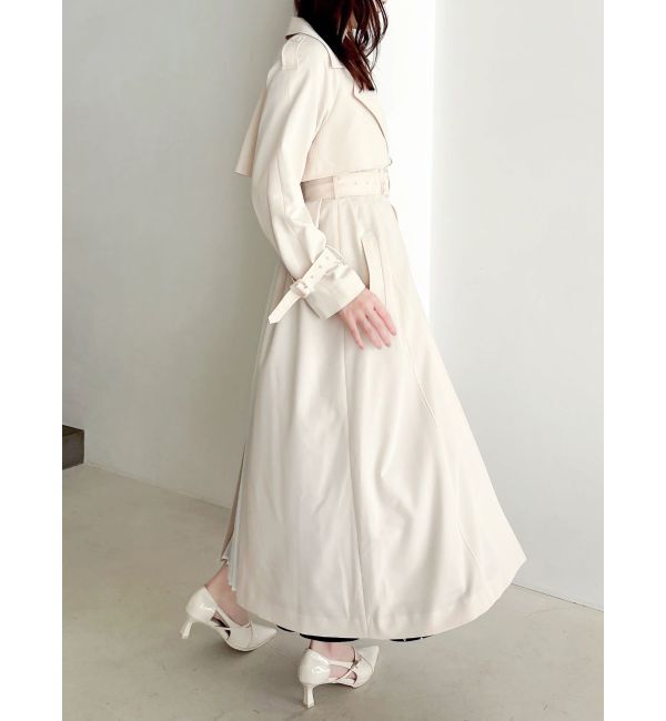 dazzlin「バックプリーツトレンチコート」|トレンチコート|