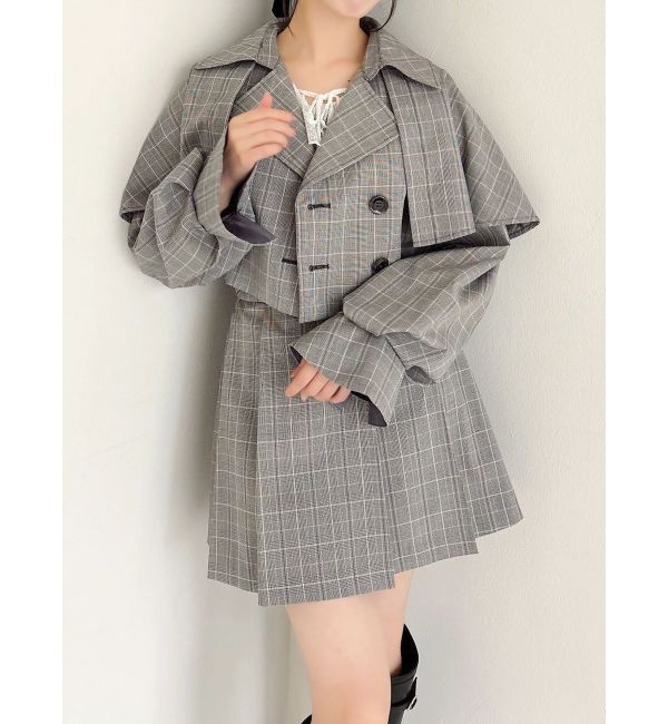 dazzlin「ケープショートトレンチジャケット」|トレンチコート|