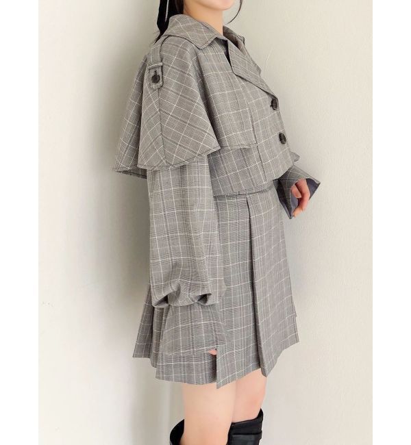 dazzlin「ケープショートトレンチジャケット」|トレンチコート|