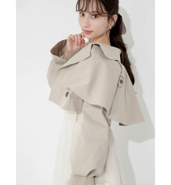 dazzlin「ケープショートトレンチジャケット」|トレンチコート|