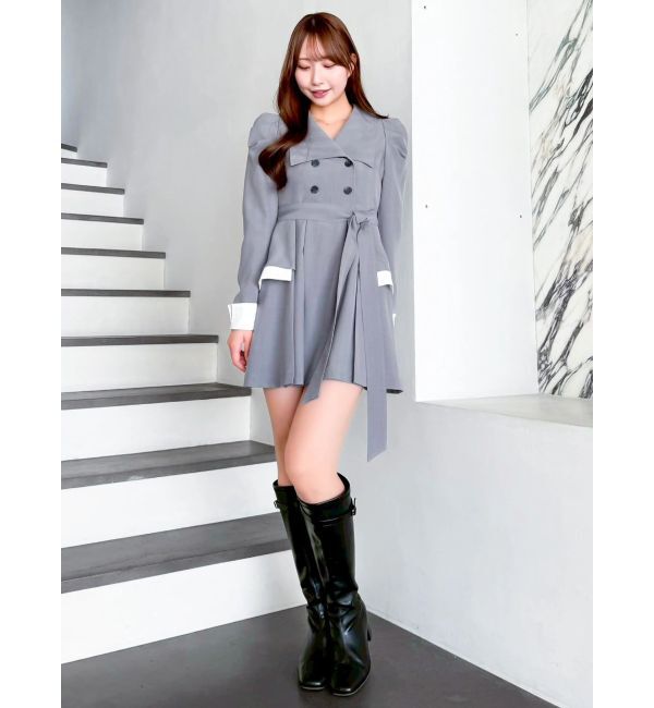 dazzlin「ビッグカラートレンチミニワンピース」|ワンピース|