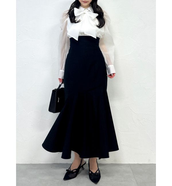 dazzlin「カーヴィーラインマーメイドスカート」|スカート|ブラック