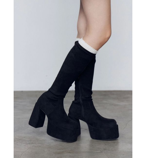 EMODA「バルキープランプフィットブーツ」|ロングブーツ|