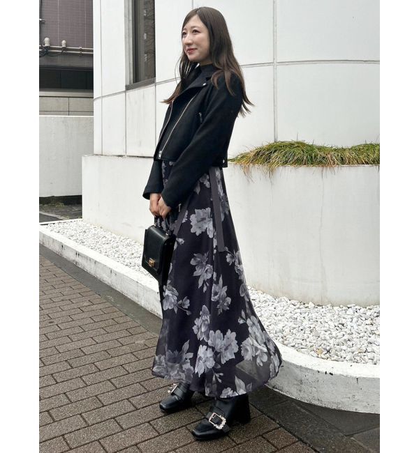 MERCURYDUO「フェイクスエードコンパクトライダースジャケット」|ライダースジャケット|