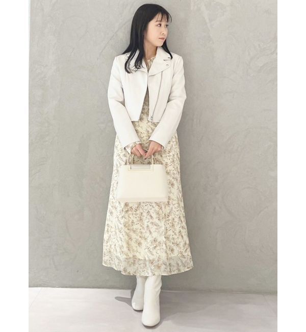 MERCURYDUO「フェイクスエードコンパクトライダースジャケット」|ライダースジャケット|