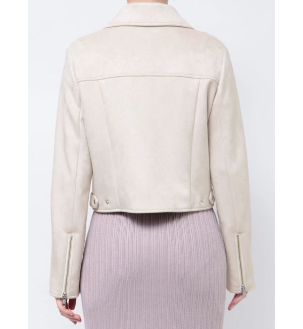 MERCURYDUO「フェイクスエードコンパクトライダースジャケット」|ライダースジャケット|