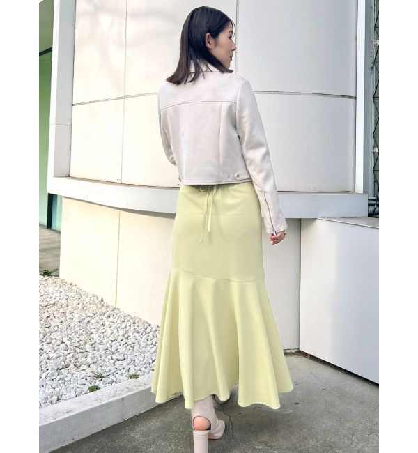 MERCURYDUO「フェイクスエードコンパクトライダースジャケット」|ライダースジャケット|