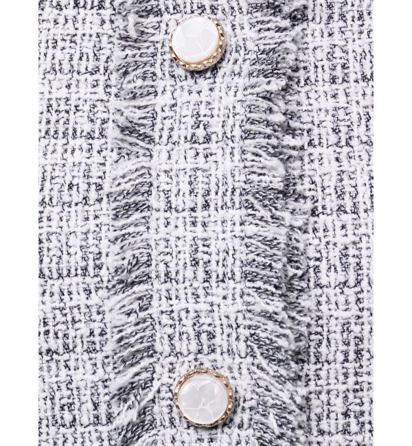 MERCURYDUO「ハーフスリーブツイードフィットジャケット」|その他|