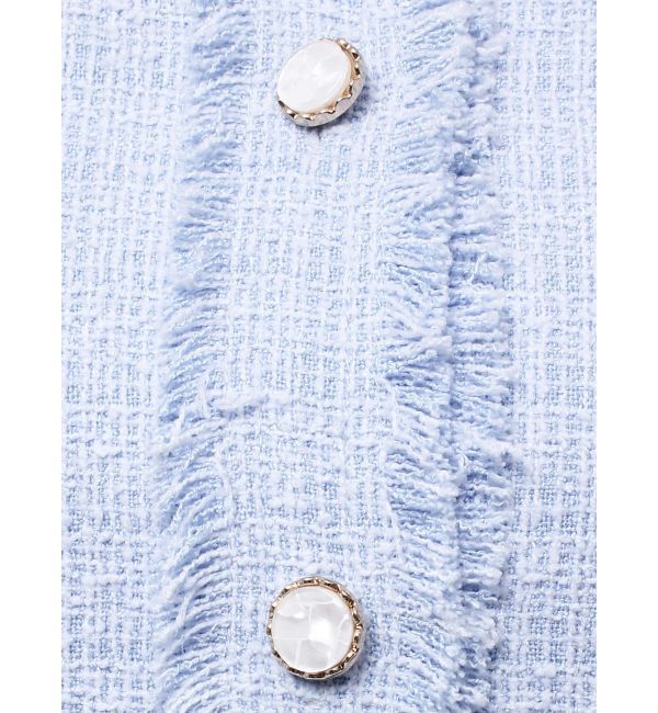 MERCURYDUO「ハーフスリーブツイードフィットジャケット」|その他|