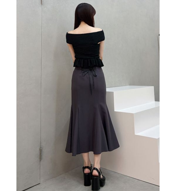 MERCURYDUO「カットソーシャーリングトップス」|Tシャツ・カットソー|