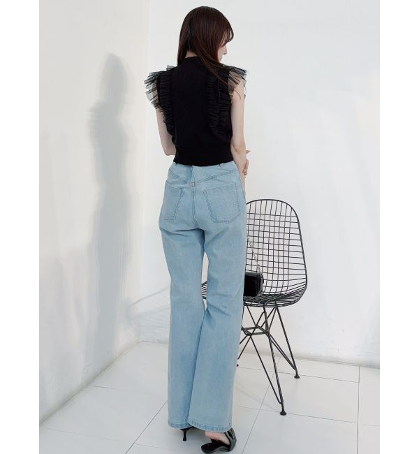 MERCURYDUO「ブーツカットデニムパンツ」|デニム|