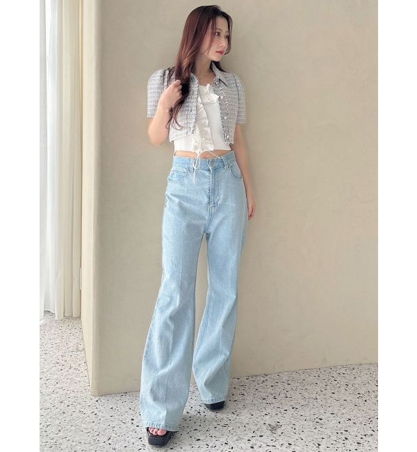 MERCURYDUO「ブーツカットデニムパンツ」|デニム|