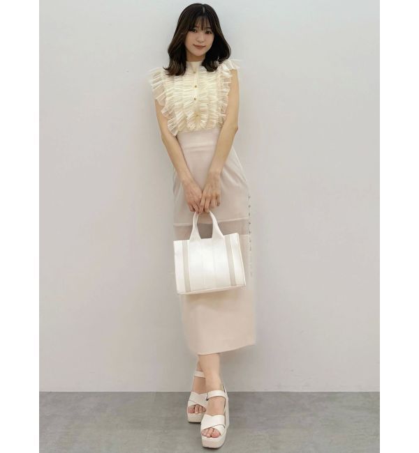 MERCURYDUO「パネルシアー切替ナロースカート」|スカート|