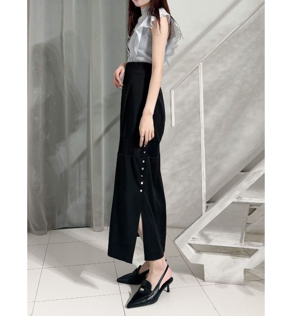 MERCURYDUO「パネルシアー切替ナロースカート」|スカート|