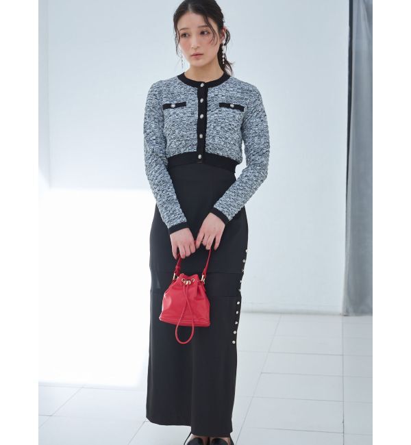 MERCURYDUO「パネルシアー切替ナロースカート」|スカート|