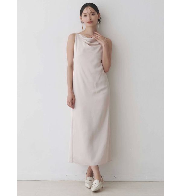 MERCURYDUO「サテンキャミナローワンピース」|ワンピース|
