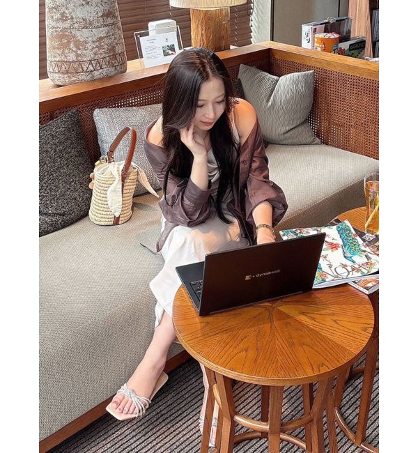 MERCURYDUO「サテンキャミナローワンピース」|ワンピース|