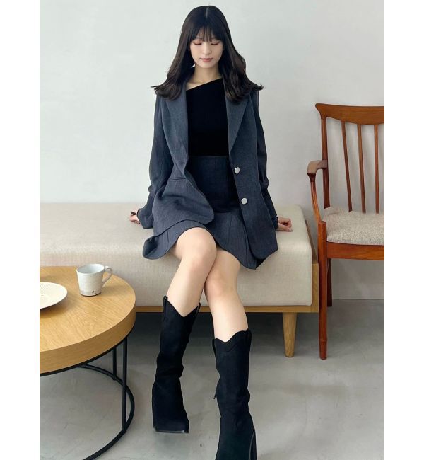 MERCURYDUO「フィットアンドフレアジャケット」|テーラードジャケット|