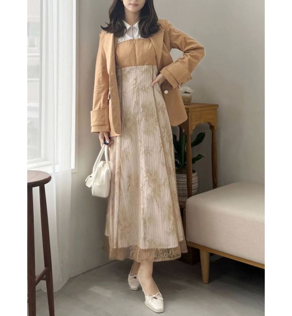 MERCURYDUO「フィットアンドフレアジャケット」|テーラードジャケット|