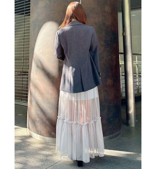 MERCURYDUO「フィットアンドフレアジャケット」|テーラードジャケット|