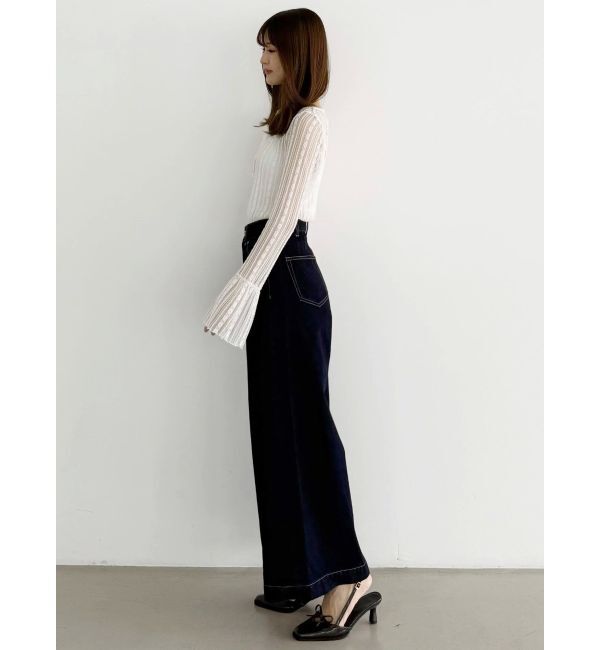 MERCURYDUO「ストレッチレースカットソー」|Tシャツ・カットソー|