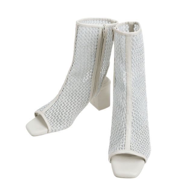 MERCURYDUO「ラメメッシュブーツ」|ショートブーツ|