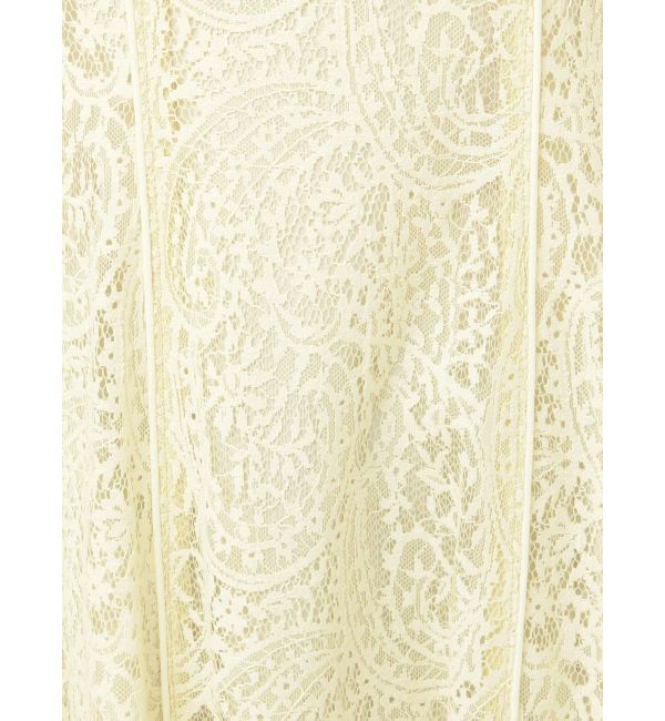 MERCURYDUO「レースパイピングロングワンピース」|ワンピース|