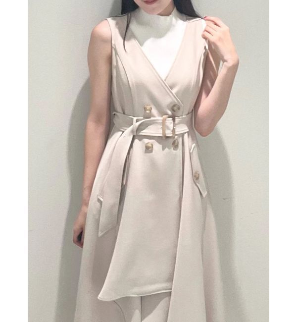 MERCURYDUO「【セットアップ着用可】トレンチライクジャンスカ」|ワンピース|