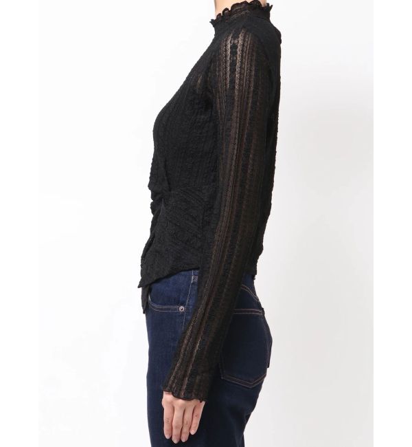 MERCURYDUO「カットレースアシメトップス」|Tシャツ・カットソー|