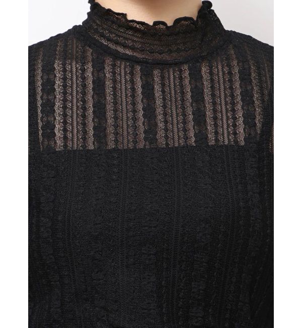 MERCURYDUO「カットレースアシメトップス」|Tシャツ・カットソー|