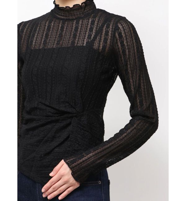 MERCURYDUO「カットレースアシメトップス」|Tシャツ・カットソー|