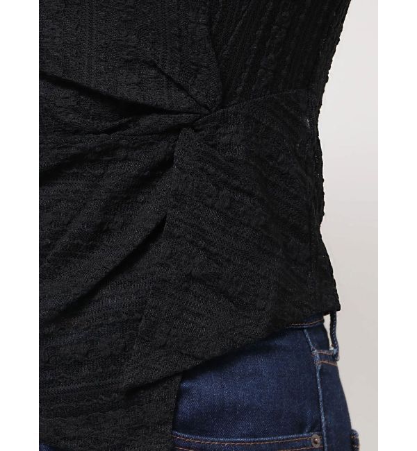 MERCURYDUO「カットレースアシメトップス」|Tシャツ・カットソー|