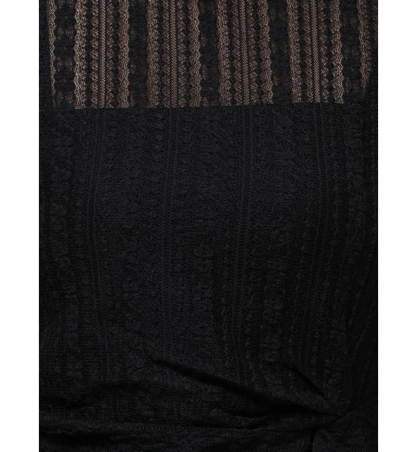 MERCURYDUO「カットレースアシメトップス」|Tシャツ・カットソー|