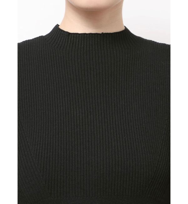 MERCURYDUO「異素材スリーブリブマーメイドワンピース」|ワンピース|