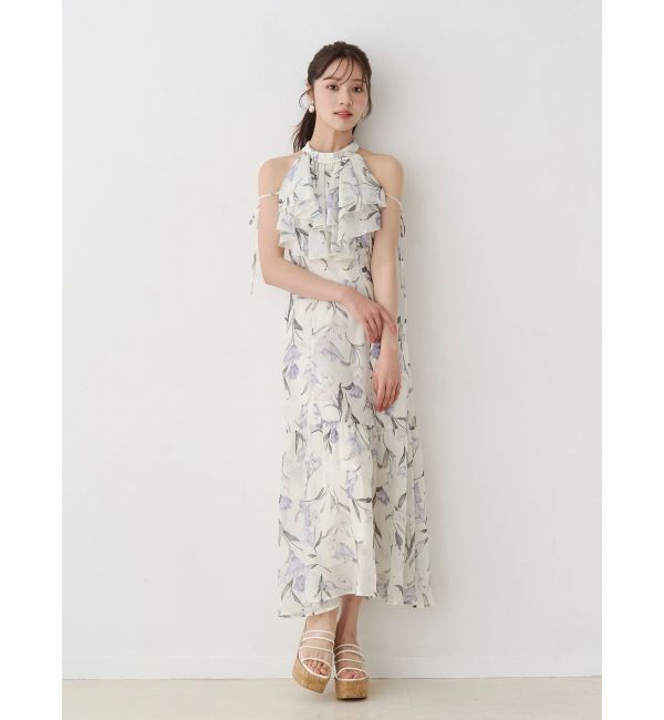 MERCURYDUO「花柄アメスリラッフルワンピース」|ワンピース|