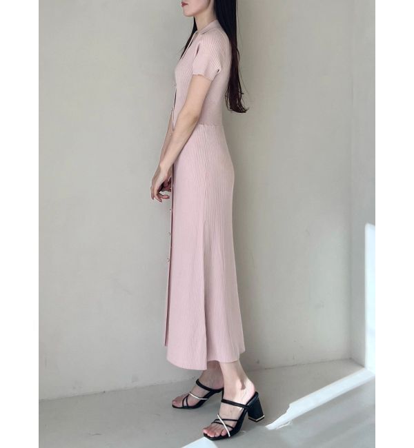 MERCURYDUO「ワイドリブスキッパーニットワンピース」|ワンピース|