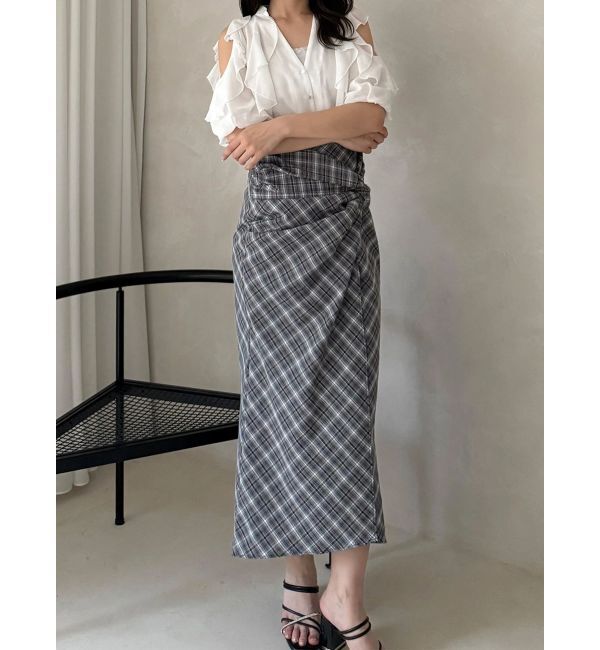 MERCURYDUO「ラッフルオープンショルダーブラウス」|シャツ・ブラウス|