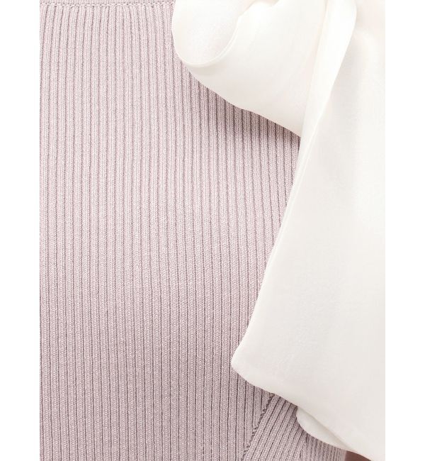 MERCURYDUO「ワンショルリボンティアードニットワンピース」|ワンピース|