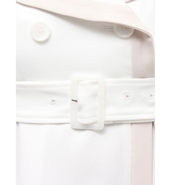 MERCURYDUO「バイカラートレンチフレアワンピース」|ワンピース|