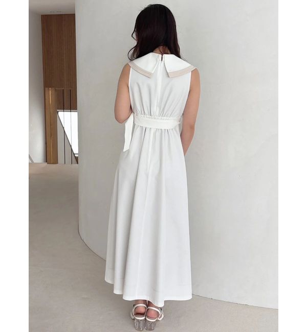 MERCURYDUO「バイカラートレンチフレアワンピース」|ワンピース|