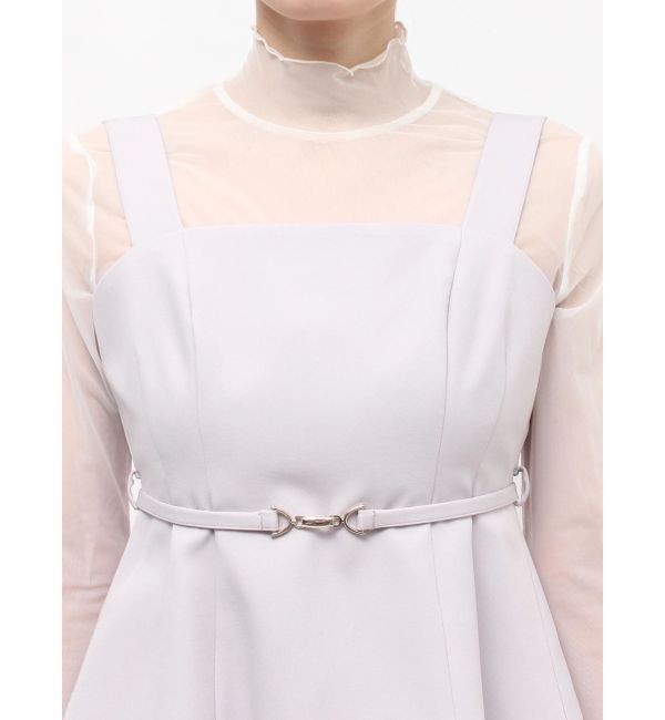 MERCURYDUO「ペプラムビスチェパンツセットアップ」|オールインワン|