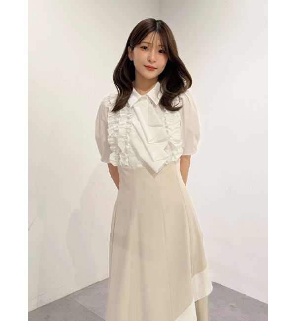 MERCURYDUO「ギャザーフリルシャツ」|シャツ・ブラウス|